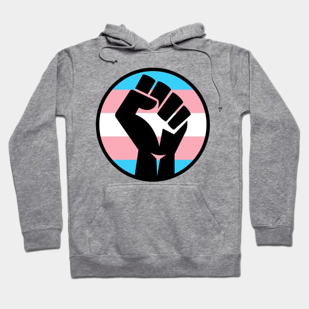 Transgender Pride Fist Hoodie by deanbeckton